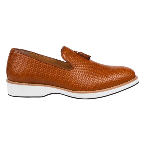 Dennis Manmade Leather Casual Loafers
